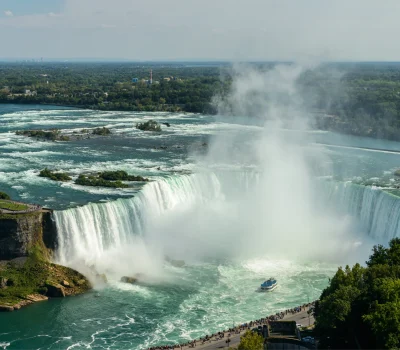 A breath taking view of Niagara Falls