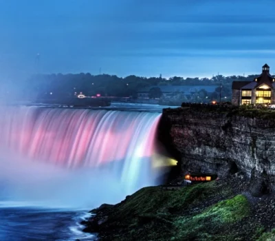 Niagara Falls experience with a fireworks cruise tour.
